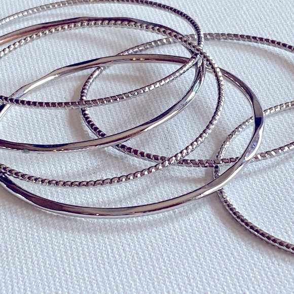 RJ Graziano CN Bangle Bracelets, Set of 7,  8” inside measurement - Picture 8 of 9